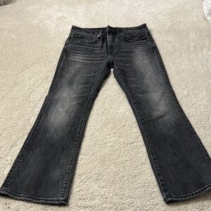 Women’s R13 grayish black kick fit ankle jeans sz 26